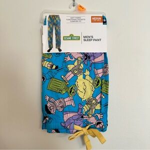Sesame Street Mens/Unisex M Lounge Sleep PJ Pants Big Bird & Friends NEW